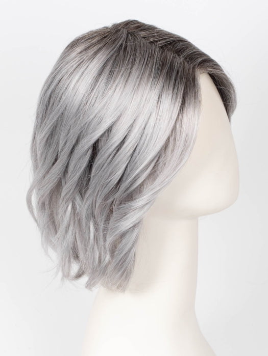 METALLIC GREY ROOTED 60.51 Pearl White, Darkest/Lightest Brown with Grey Blend with Shaded Roots