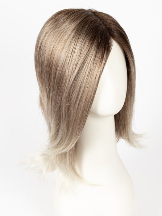 MELTED-MARSHMALLOW | Subtly Warm Dark Sandy Blonde Blend with Medium Brown Roots and Light Ash Blonde Tips and Highlights