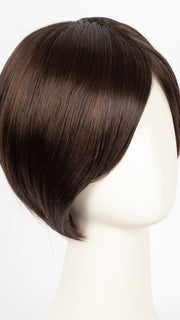 DARK-CHOCOLATE-ROOTED 4.33 | Dark Brown base with Light Reddish Brown Highlights with Dark Roots