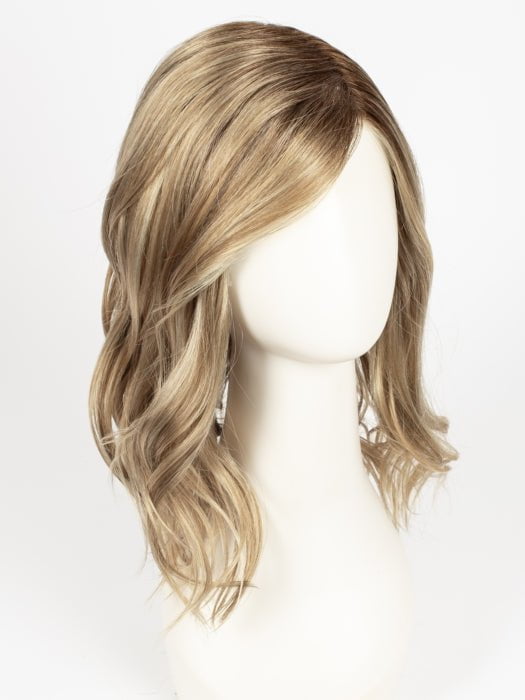 12FS8 SHADED PRALINE | Light Gold Brown, Light Natural Gold Blonde & Pale Natural Gold-Blonde Blend, Shaded with Medium Brown