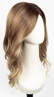 MELTED-COCONUT | Dark Rich Brown Roots with Soft Golden Medium Brown at middle and Warm White ends