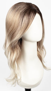 MELTED-MARSHMALLOW | Subtly Warm Dark Sandy Blonde Blend with Medium Brown Roots and Light Ash Blonde Tips and Highlights