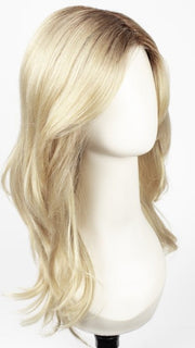  CHAMPAGNE-R | Light Beige Blonde, Medium Honey Blonde, and Platinum Blonde blend with Dark Roots