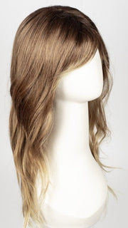 MELTED-COCONUT | Dark Rich Brown Roots with Soft Golden Medium Brown at middle and Warm White ends