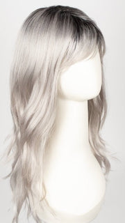 MOONSTONE | Medium Gray with Blue-toned Silver Highlights and Dark Roots
