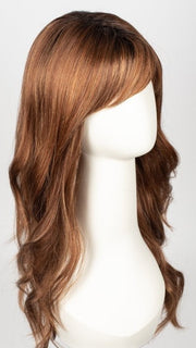  SHADED-AMBER | Coppery Blonde and Red Blend with Dark Amber Brown Roots