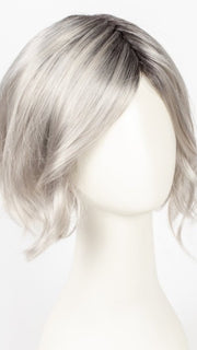 MOONSTONE | Medium Gray with Blue-toned Silver Highlights and Dark Roots