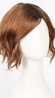  SHADED-AMBER | Coppery Blonde and Red Blend with Dark Amber Brown Roots