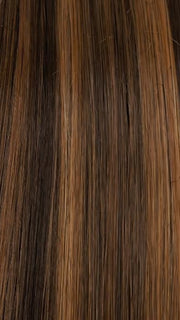 FS6/30/27 TOFFEE TRUFFLE | Brown, Medium Red-Gold, Medium Red-Gold Blonde Blend with Medium Red Gold Blonde Bold Highlights