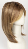 BERNSTEIN MULTI SHADED 12.27.26 | Light brown with medium golden blonde and dark strawberry blonde blend with dark shaded roots 