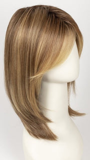 BERNSTEIN MULTI SHADED 12.27.26 | Light brown with medium golden blonde and dark strawberry blonde blend with dark shaded roots 
