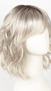 PLATIN BLONDE SHADED 60.24.1001 | Pure White, Light Blonde, and White Blonde Blend with Dark Shaded Roots 