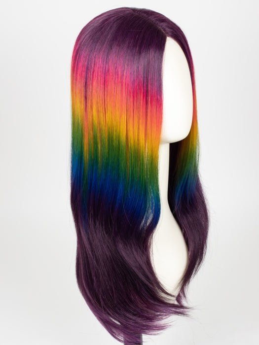 4x perruques lurex party pour femme colorées - Glitter disco party wig