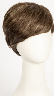 ICED-MOCHA-R | Rooted Dark Brown with Medium Brown Base Blended with Light Blonde Highlights