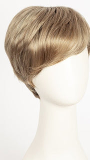 SUGAR-CANE-R | Rooted Platinum Blonde and Strawberry Blonde Evenly Blended Base with Light Auburn highlights