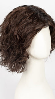 DARK-CHOCOLATE-ROOTED 4.33.2 | Darkest Brown, Dark Auburn, Black, and Dark Brown blend with Dark Shaded Roots 