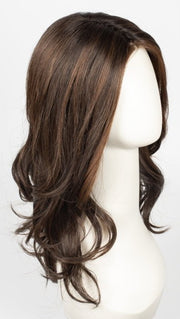DARK-CHOCOLATE-ROOTED 6.4.30 | Dark Brown, Darkest Brown, and Light Auburn blend with Dark Shaded Roots
