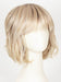 EL14/1001/R8 SUN & SAND LIGHTED | Face-framing highlights transition into a warm blonde artfully blended with platinum silver blonde, shaded with dark roots 