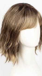 CAFE-MACCHIATO | Nutmeg and Creamy Toffee Blonde with Warm Deep Brown Roots
