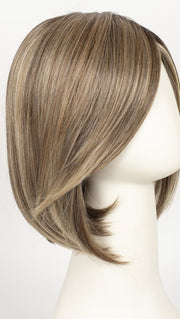 RL12/22SS SHADED CAPPUCCINO | Light Golden Brown Evenly Blended with Cool Platinum Blonde Highlights with Dark Roots