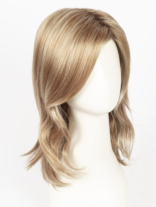 NUTMEG-F | Medium Blonde and Honey Brown Base Frosted with Platinum Blonde Highlights