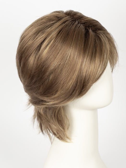 MOCHACCINO-R | Dark Root with Light Brown Base and Strawberry Blonde Highlights