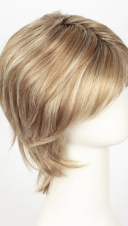 NUTMEG-F | Medium Blonde and Honey Brown Base Frosted with Platinum Blonde Highlights