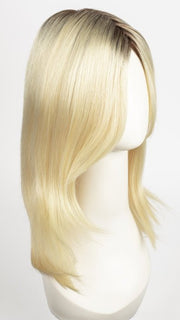 613/102S8 SHADED LEMON MACARON | Pale Natural Gold Blonde & Pale Platinum Blonde Blend, Shaded with Medium Brown