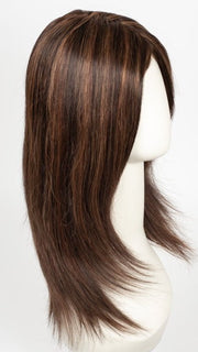 FS4/33/30A MIDNIGHT COCOA | Dark Brown, Medium Red, Medium Natural Red Blonde/Brown Blend with Medium Natural Red Blonde/Brown Blend Bold Highlights