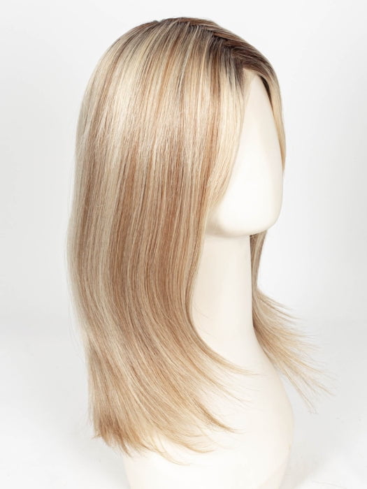 101/88/27S8 CATALINA BLONDE | Pale blonde with Pure White Natural Violet halo highlights, shaded medium brown 
