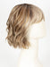 10/27/88/R6 ALMOND CREAM | Dark roots transition into a beautiful blend of light brown, pale auburn, and platinum tones.