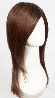 AUBURN-ROOTED 33.130.4 | Dark Auburn and Deep Copper Brown with Darkest Brown Blend and Shaded Roots
