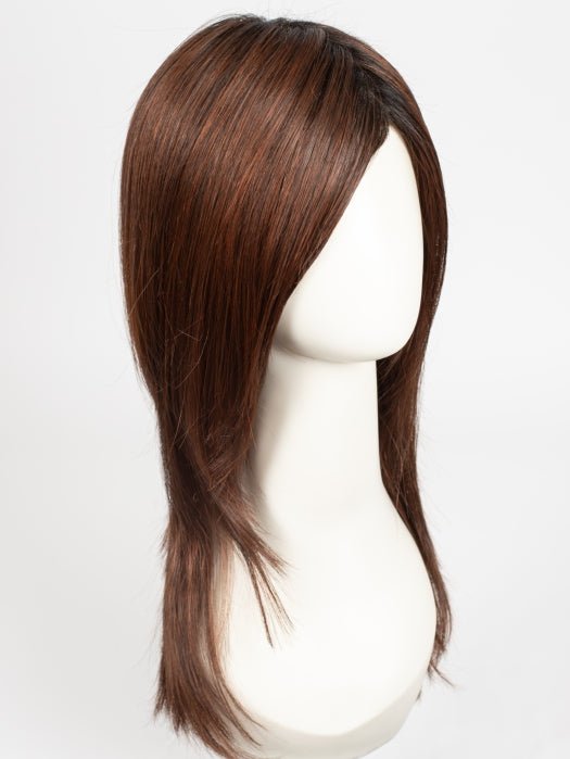AUBURN-ROOTED 33.130.4 | Dark Auburn and Deep Copper Brown with Darkest Brown Blend and Shaded Roots