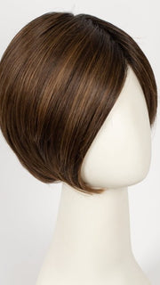 CHOCOLATE-SHADED 830.27.6 | Dark/Medium Brown blended with Light Auburn and Dark Strawberry Blonde with Shaded Roots