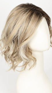 IVORY-BLONDE-SHADED 101.20.23 | Light Strawberry Blonde and Lightest Pale Blonde blend with Pearl Platinum and Shaded Roots 