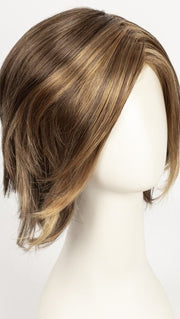 R9F26 MOCHA FOIL | Warm Medium Brown with Medium Golden Blonde Highlights Around the Face
