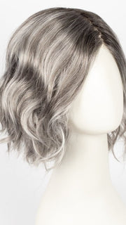 CHROMERT1B | Gray and White with 25% Medium Brown Blend and Off-Black Roots