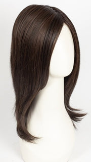 DARK CHOCOLATE ROOTED 4.33 | Darkest Brown Blended with Dark Auburn and Shaded Roots