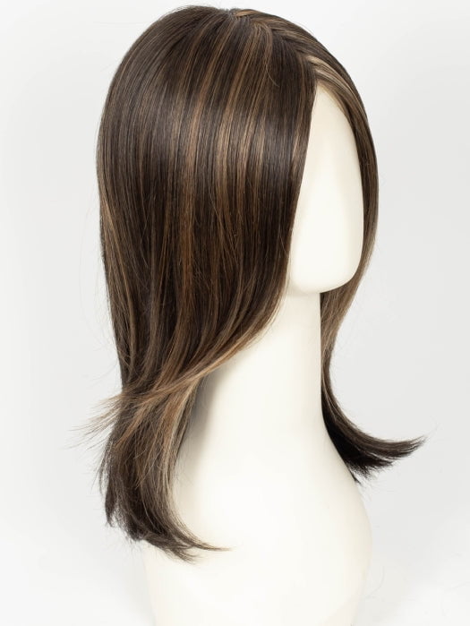 COFFEE BROWN LIGHTED 8.6.16 | Medium Brown and Dark Brown with Medium Blonde Blend with Highlights Throughout and Concentrated in the Front