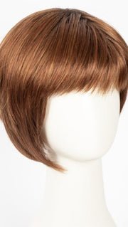  SHADED-AMBER | Coppery Blonde and Red Blend with Dark Amber Brown Roots