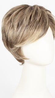 RL12/22SS SHADED CAPPUCCINO | Light Golden Brown Evenly Blended with Cool Platinum Blonde Highlights and Dark Roots