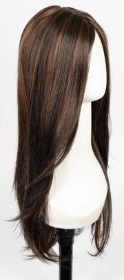 FS4/33/30A MIDNIGHT COCOA | Dark Brown, Medium Red, Medium Natural Red Blonde/Brown Blend with Medium Natural Red Blonde/Brown Blend Bold Highlights