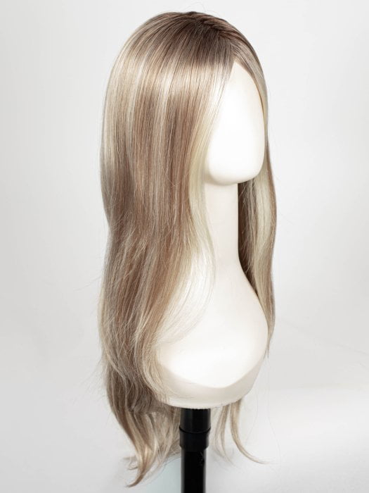 101/88/27S8 CATALINA BLONDE | Pale blonde with Pure White Natural Violet halo highlights, shaded medium brown