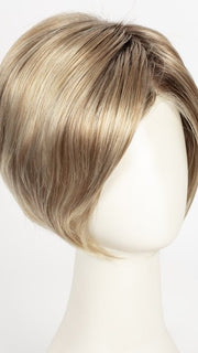 27T613S8 SHADED SUN | Medium Natural Red-Gold Blonde & Pale Natural Gold Blonde Blend and Tipped, Shaded with Medium Brown