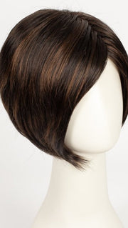 FS4/33/30A MIDNIGHT COCOA | Dark Brown, Medium Red, Medium Natural Red Blonde/Brown Blend with Medium Natural Red Blonde/Brown Blend Bold Highlights