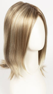 12FS12 MALIBU BLONDE | LIght Gold Brown, Light Natural Gold Blonde, Pale Natural Gold-Blonde Blend, Shaded with Light Gold Brown