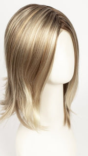 12FS8 SHADED PRALINE | Light Gold Brown, Light Natural Gold Blonde & Pale Natural Gold-Blonde Blend, Shaded with Medium Brown