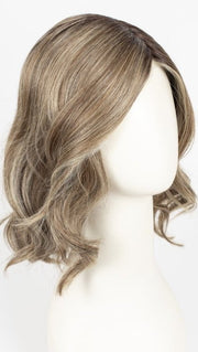 RL12/22SS SHADED CAPPUCCINO | Light Golden Brown Evenly Blended with Cool Platinum Blonde Highlights with Dark Roots