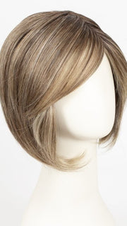 RL12/22SS SHADED CAPPUCCINO | Light Golden Brown Evenly Blended with Cool Platinum Blonde Highlights with Dark Roots