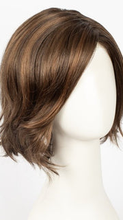 CHOCOLATE SHADED 830.6.27 | Dark and Medium Brown Blended with Light Auburn Brown and Dark Strawberry Blonde with Shaded Roots